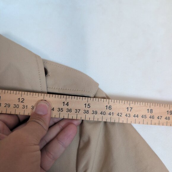 J.Crew Tan Double-Breasted Trench Coat 2P Petite - Picture 11 of 13